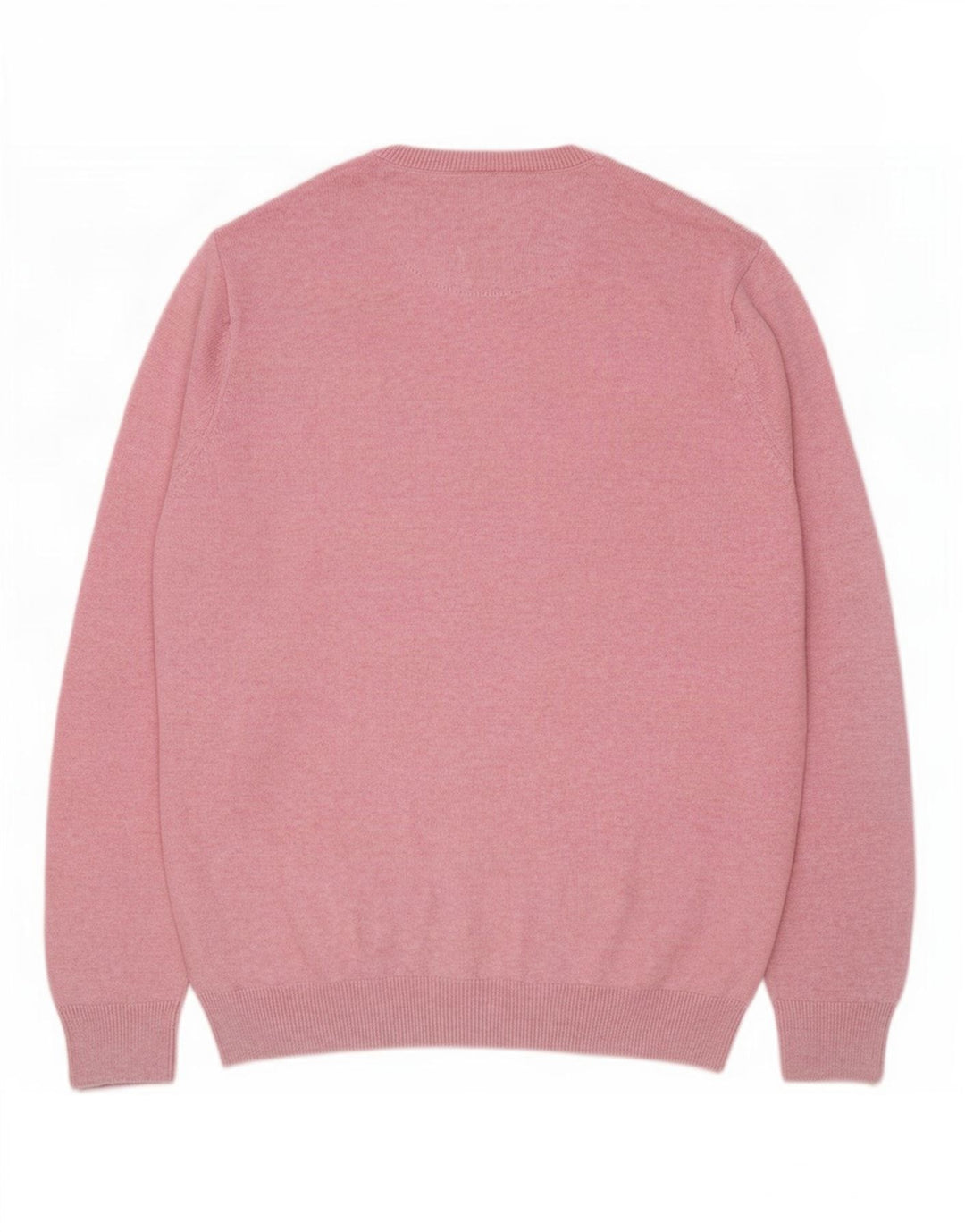 Marks & Spencer Pull à col rond coupe classique pour homme en coton rose Taille L