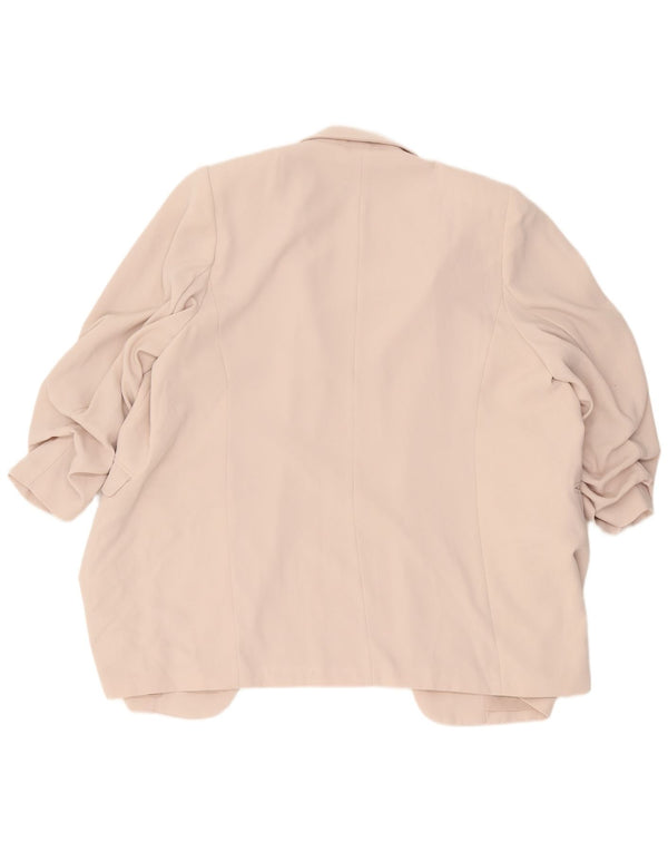 Marks & Spencer Veste blazer ouverte à manches 3/4 pour femme UK 22 3XL Beige