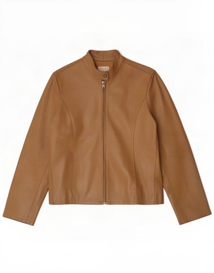 Conbipel Veste En Cuir Femme IT 44 Marron Moyen