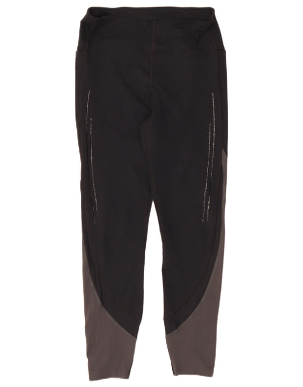Under Armour Leggings Femme UK 10 Small Noir Colorblock Polyester