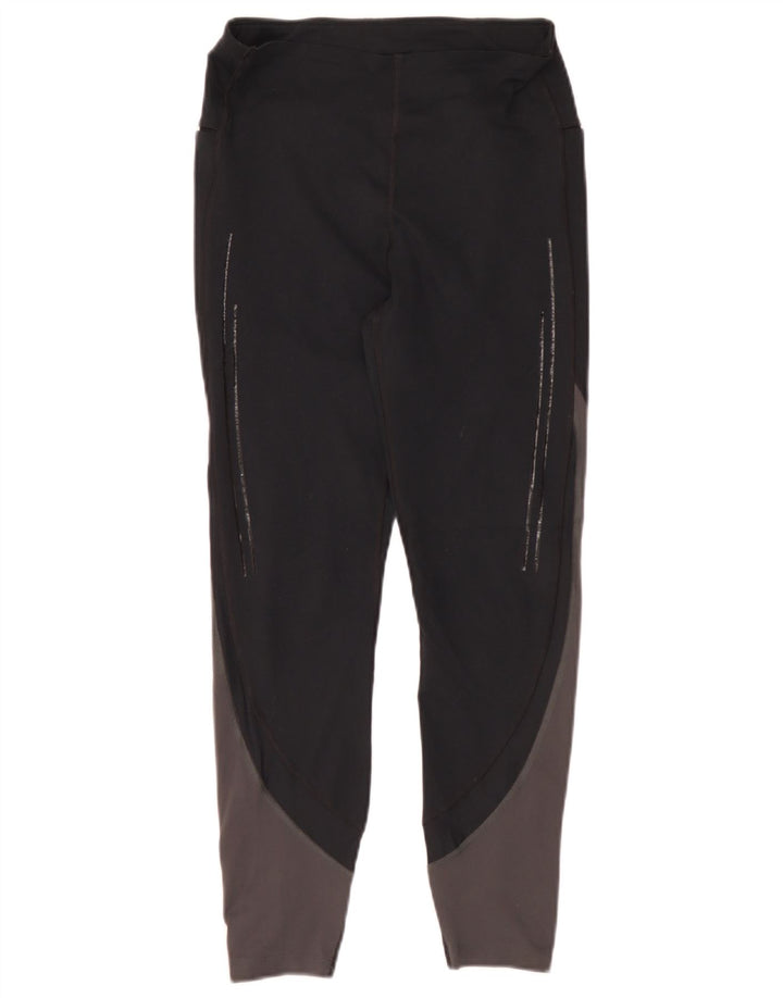 Under Armour Leggings Femme UK 10 Small Noir Colorblock Polyester