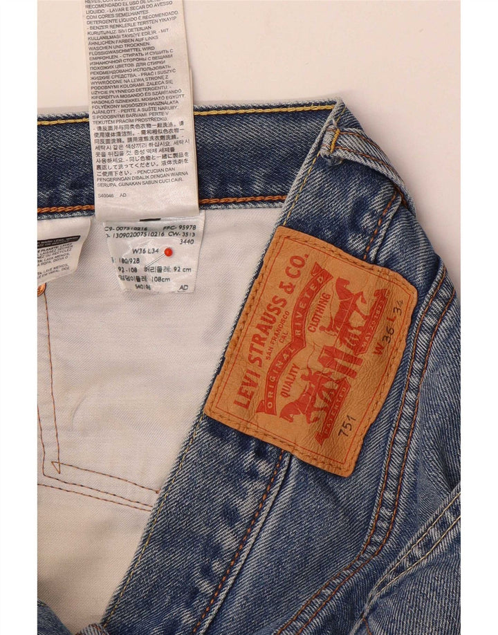 Levi's Short en Jean 751 W36 Large Homme Bleu Coton