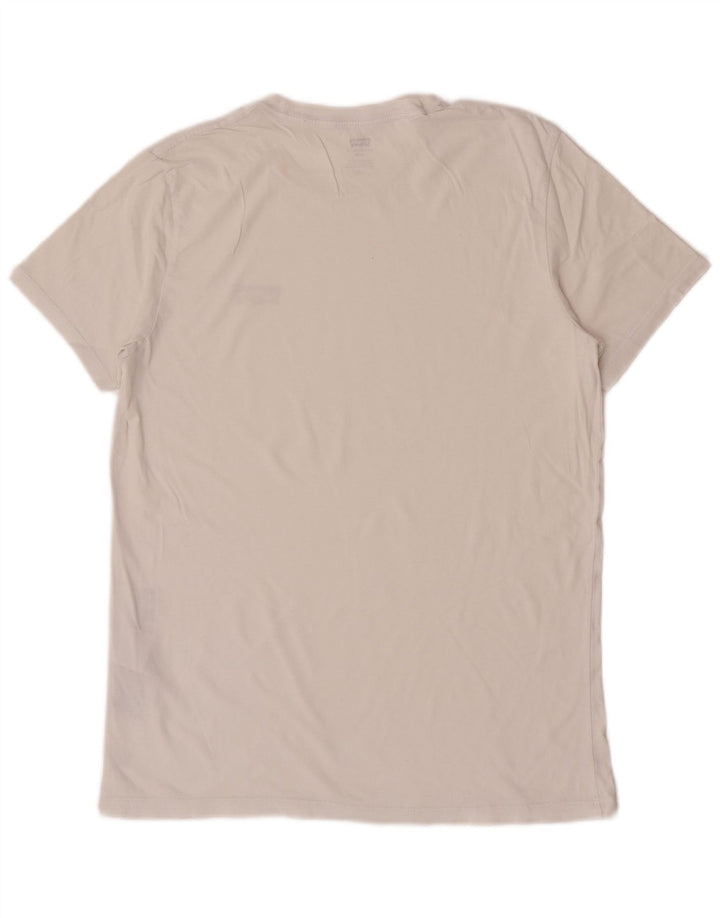 Levi's T-Shirt Homme Blanc Large Coton