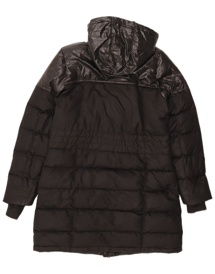 ADIDAS Manteau rembourré à capuche pour femme UK 16/18 Large Noir Polyester