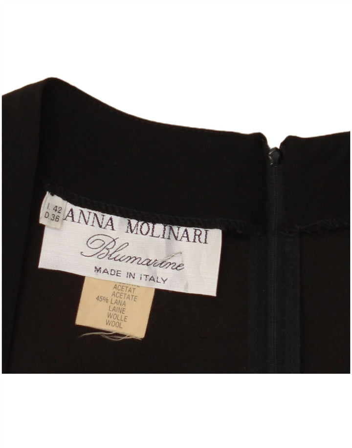 BLUMARINE Robe fourreau Anna Molinari pour femme IT 42 Noir moyen colour block