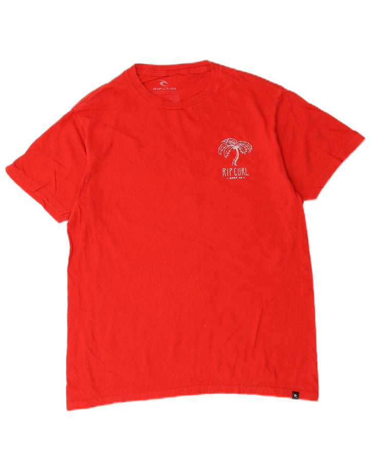 Rip Curl T-Shirt Homme Top Rouge Moyen Coton