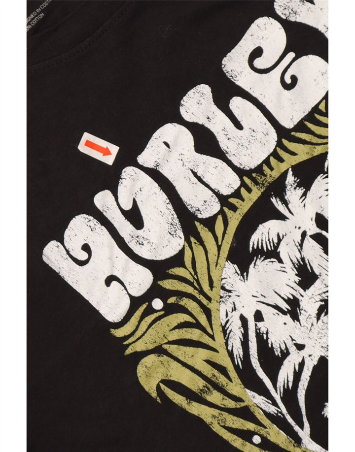 HURLEY T-Shirt Graphique Homme Grand Noir Coton