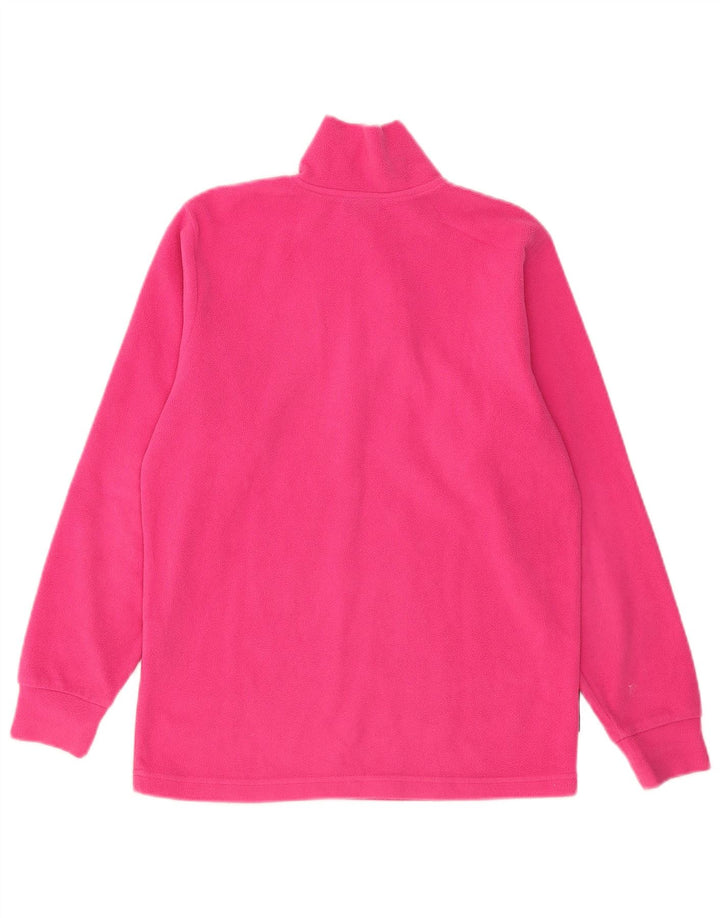 Invicta Pull polaire à col zippé pour femme UK 12 Rose moyen Polyester