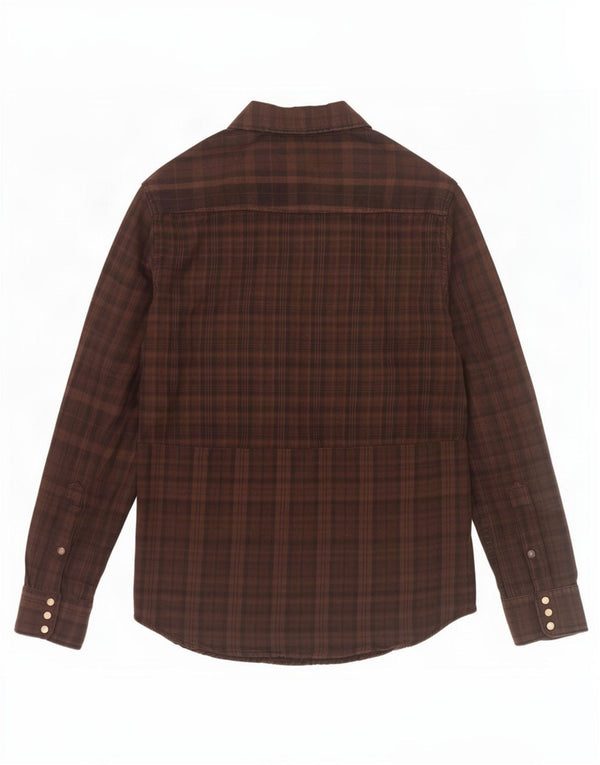 Jack & Jones Chemise en Flanelle Homme Marron Moyen à Carreaux en Coton