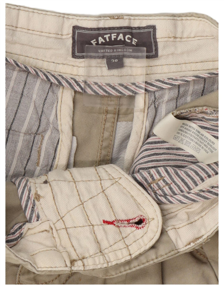 Fat Face Short Chino Homme W28 Coton Kaki Moyen