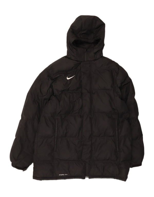 Nike Veste rembourrée à capuche Storm-Fit pour homme UK 40 Large Noir Polyester