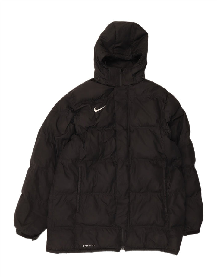 Nike Veste rembourrée à capuche Storm-Fit pour homme UK 40 Large Noir Polyester