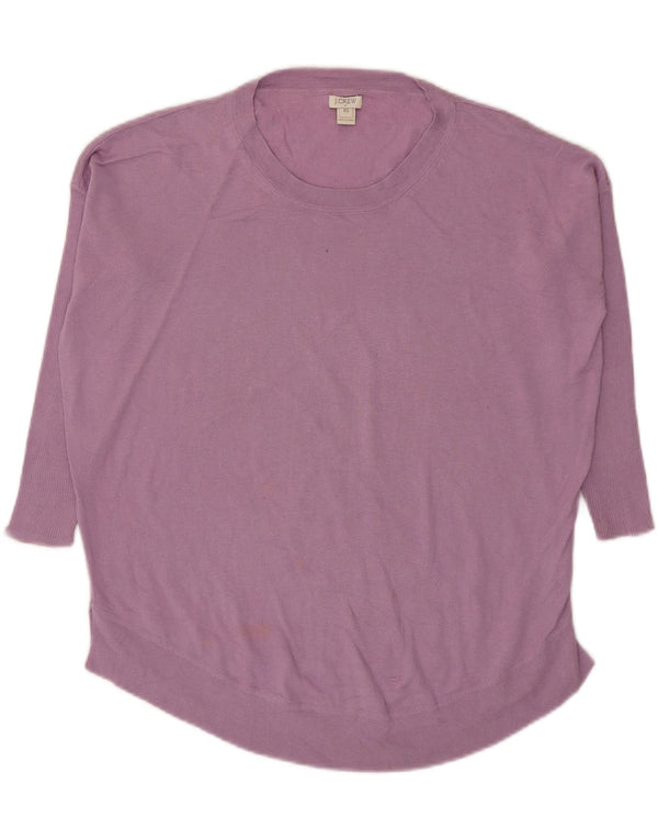 J. Crew Pull surdimensionné à manches 3/4 et col bateau pour femme UK 6 XS Violet