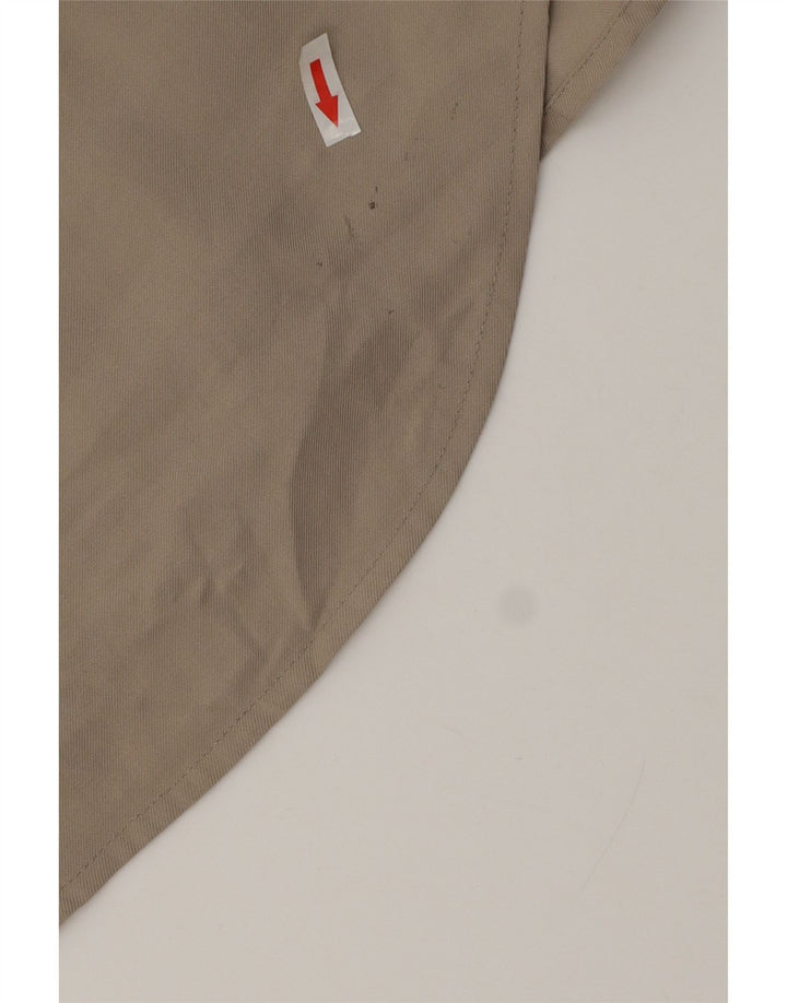 Zara Robe chemise surdimensionnée pour femme UK 44 Viscose beige moyen