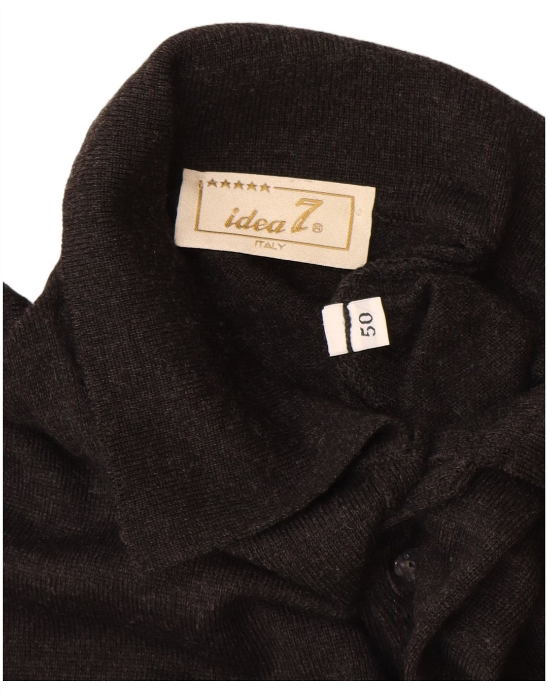 Idea Pull Col Polo Homme IT 50 Laine Gris Moyen