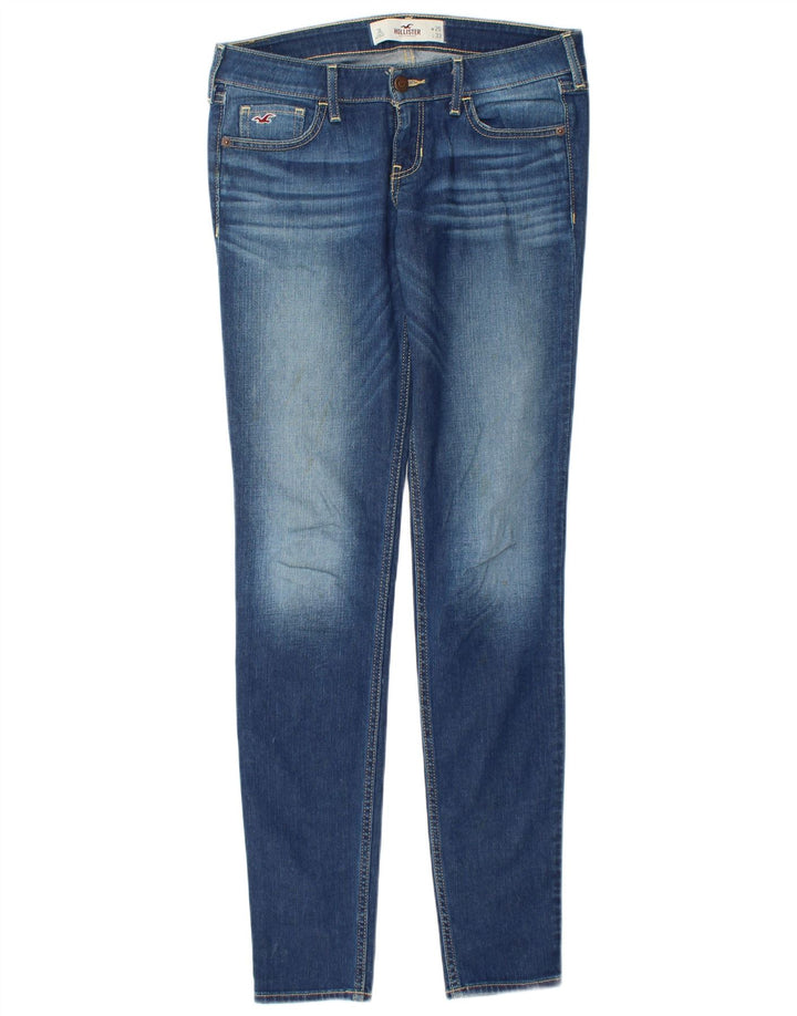 HOLLISTER Jean skinny long pour femme US 3 XS W26 L33 Bleu Coton
