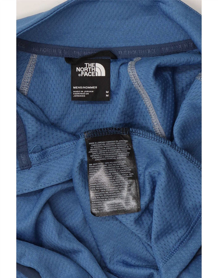 The North Face Haut de survêtement à col zippé pour homme Bleu moyen Colourblock