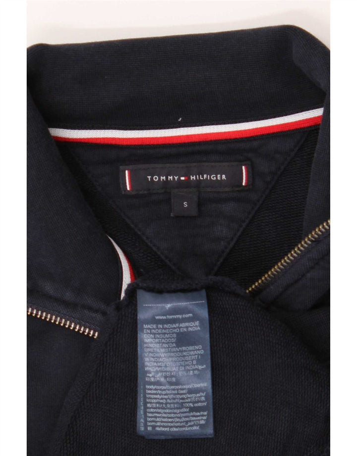 Tommy Hilfiger Veste de survêtement pour homme en coton bleu marine Small