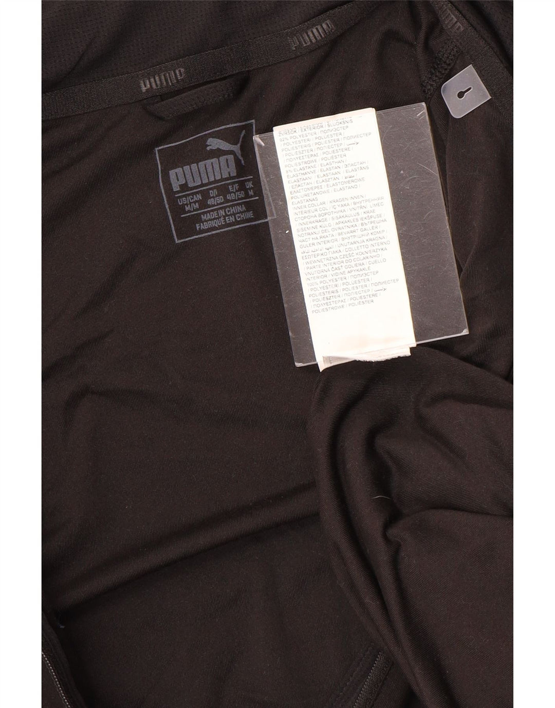 PUMA Haut de Survêtement Zip Neck Homme Noir Colorblock
