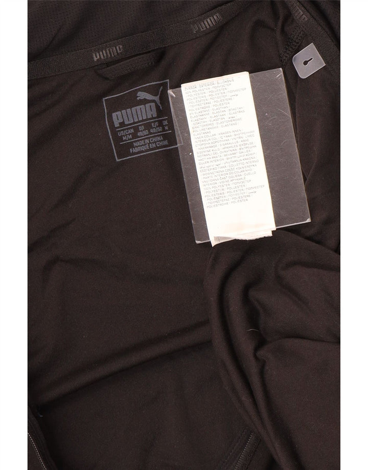 PUMA Haut de Survêtement Zip Neck Homme Noir Colorblock