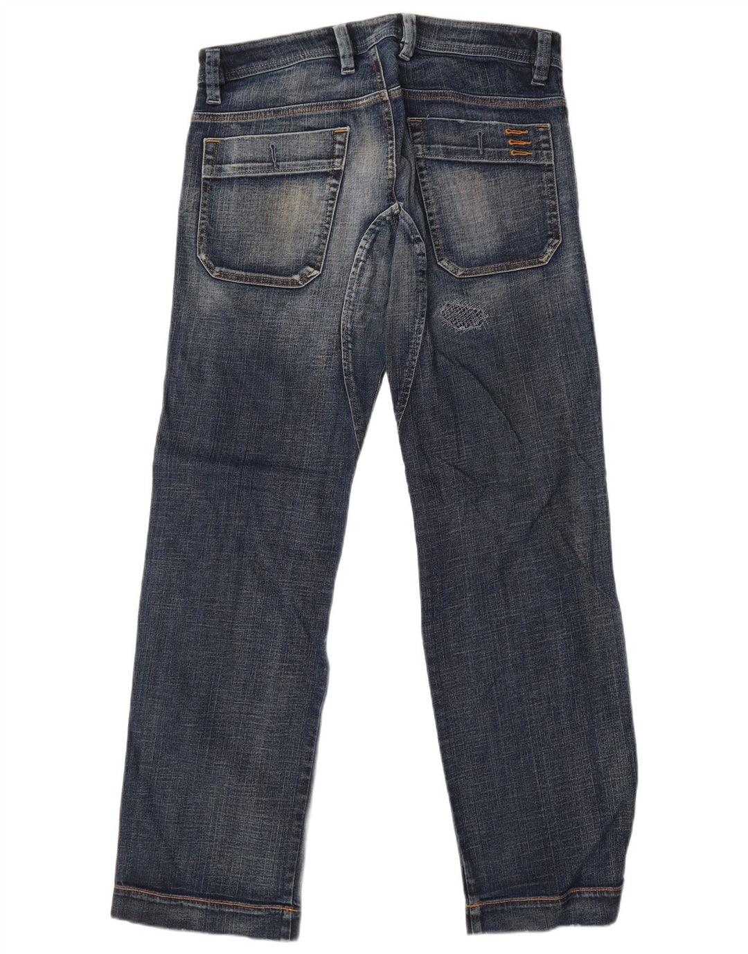 Diesel Jean droit vieilli W31 L32 en coton bleu pour homme