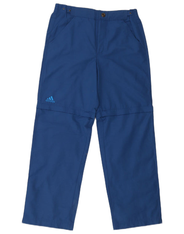 Adidas Pantalon chino droit pour homme UK 36/38 Small W32 L30 Bleu Coton