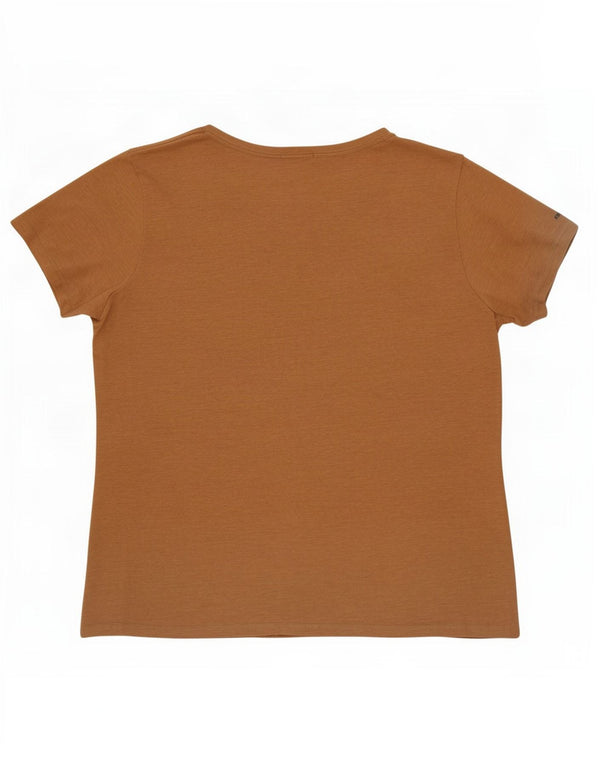 Columbia T-shirt graphique pour femme UK 16 Large Beige