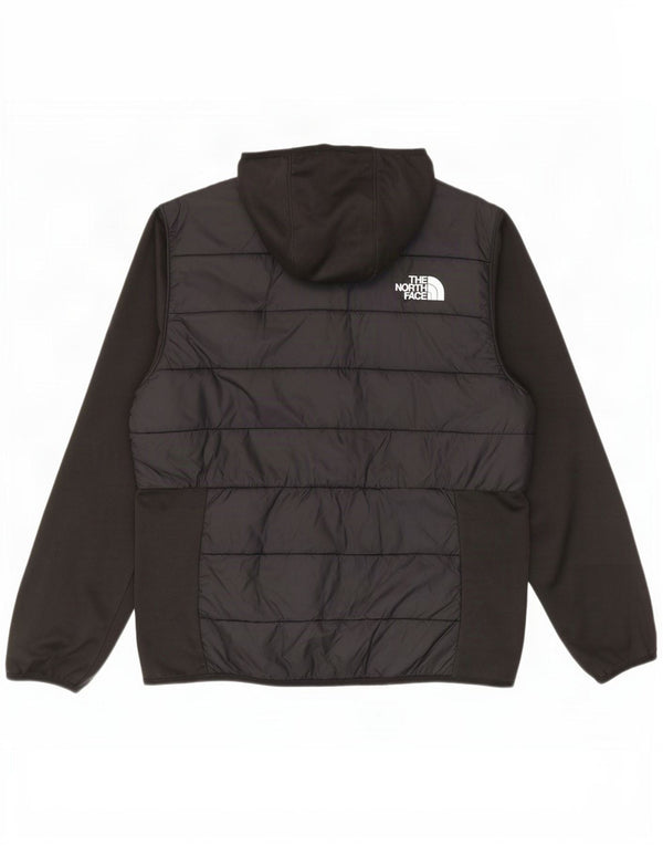 The North Face Veste de survêtement rembourrée à capuche pour homme, grand noir