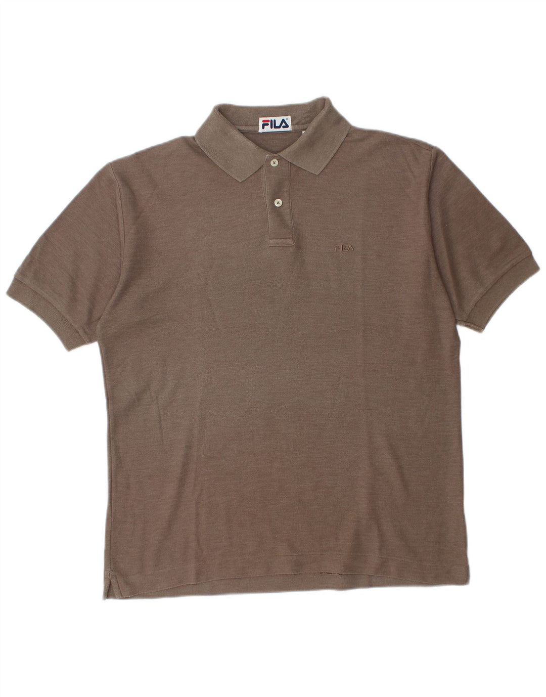 Fila Polo Homme IT 46 Petit Marron Coton