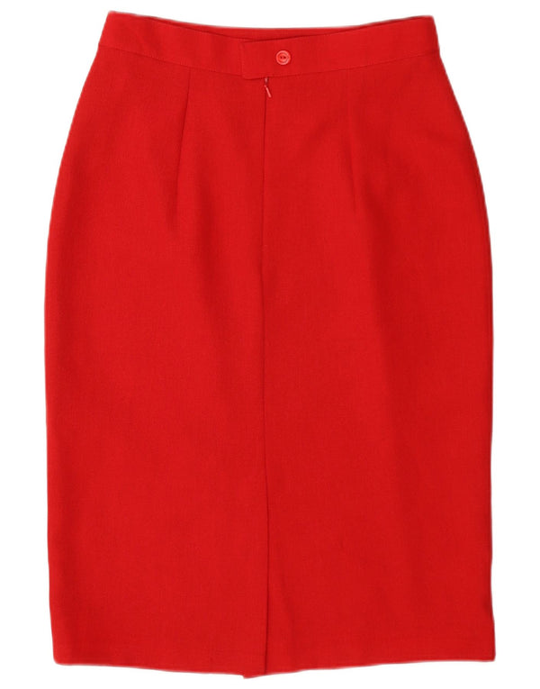 Libra Jupe crayon taille haute pour femme UK 10 Small W26 Rouge