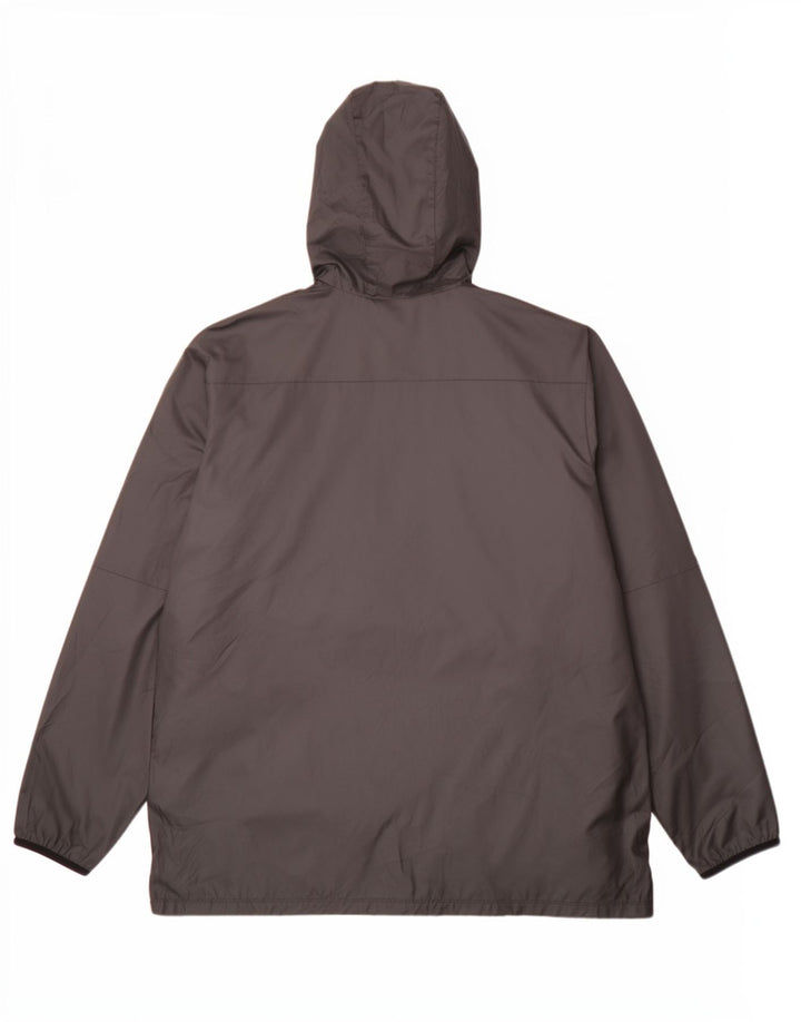 Nike Veste de pluie à capuche graphique pour homme UK 42 XL Noir Polyester