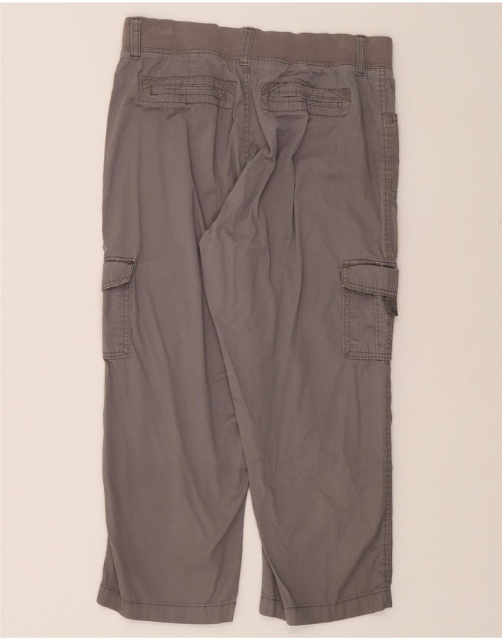 LEE Womens Easy Fit Straight Cargo Capri Trousers US 8 Medium W30 L22 Grey Vintage Lee and Second-Hand Lee from Messina Hembry 