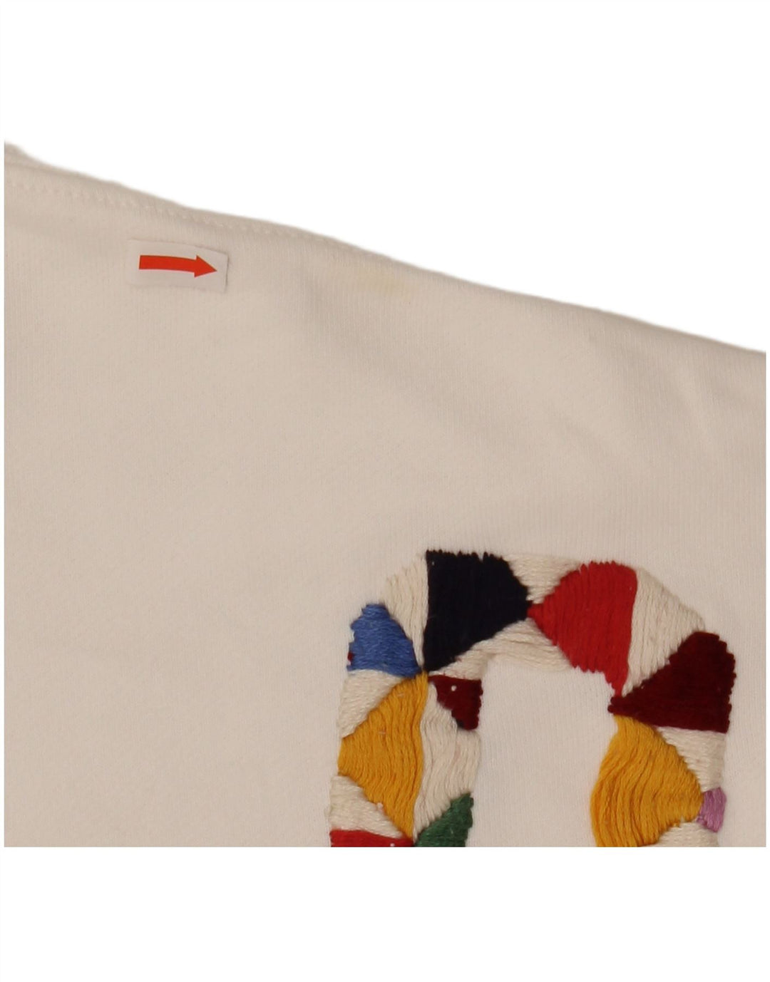 POLO RALPH LAUREN Sweat-shirt court pour femme UK 16 Large Blanc