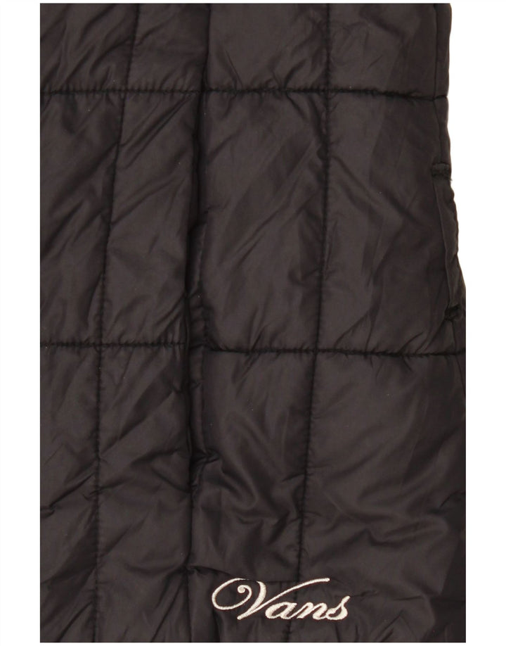 Vans Veste rembourrée à capuche pour femme UK 10 Small Noir