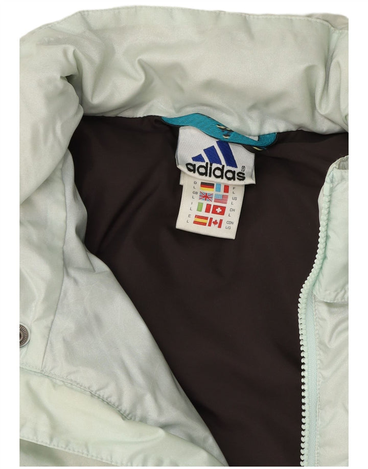 Adidas Veste matelassée graphique pour homme UK 40 Large Bleu Polyester