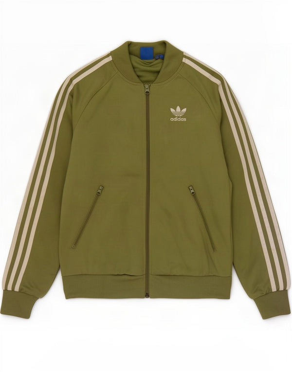Adidas Femmes Graphique Survêtement Top Veste UK 8 Petit Vert Polyester
