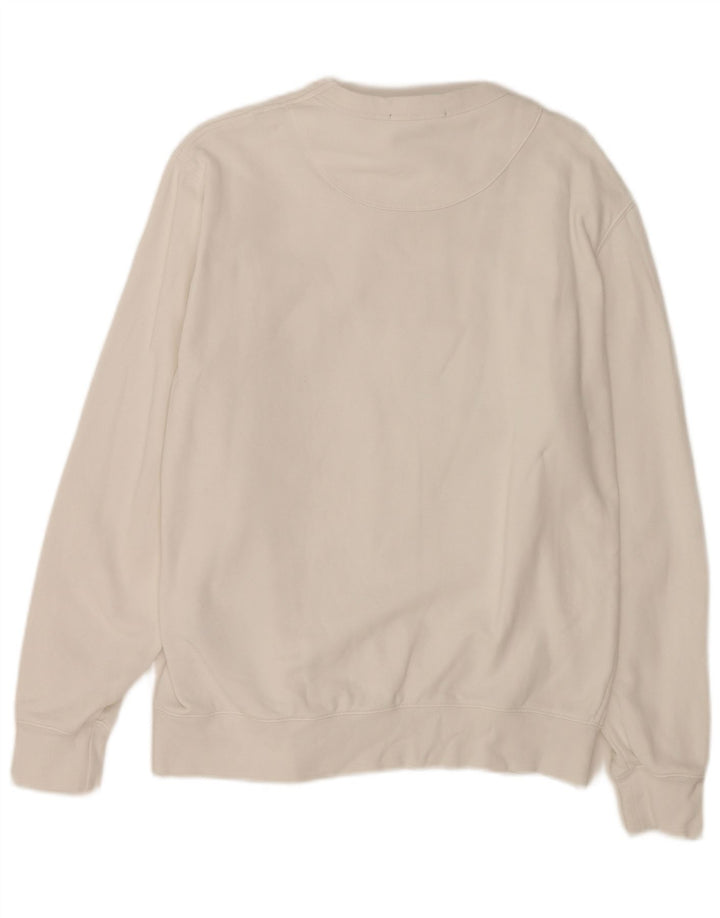 Liu Jo Sweat-shirt graphique pour femme UK 44 en coton blanc moyen