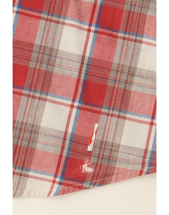 Levi's Chemise à Manches Courtes Homme XL Rouge Carreaux Coton