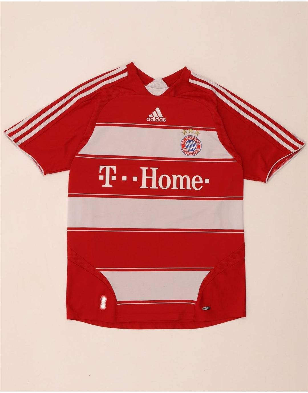 ADIDAS T-shirt graphique FC Bayern Munchen pour garçon 15-16 ans Rouge rayé