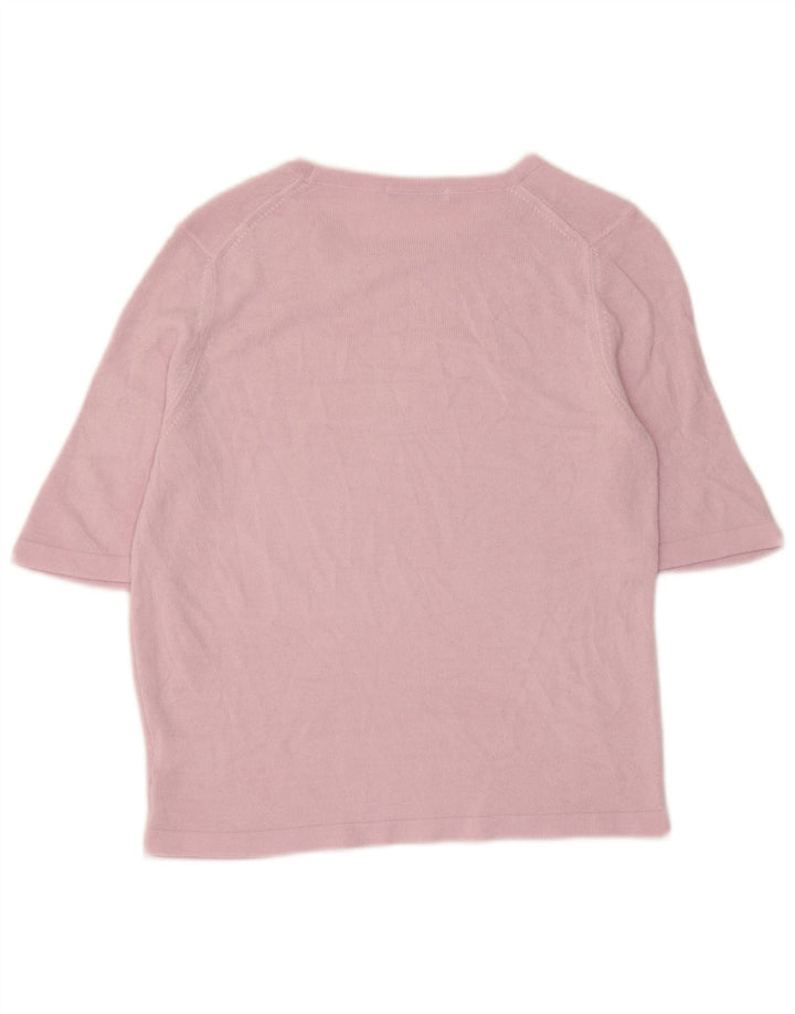 Marks & Spencer Haut pour femme à manches 3/4 UK 10 Small Violet Acrylique