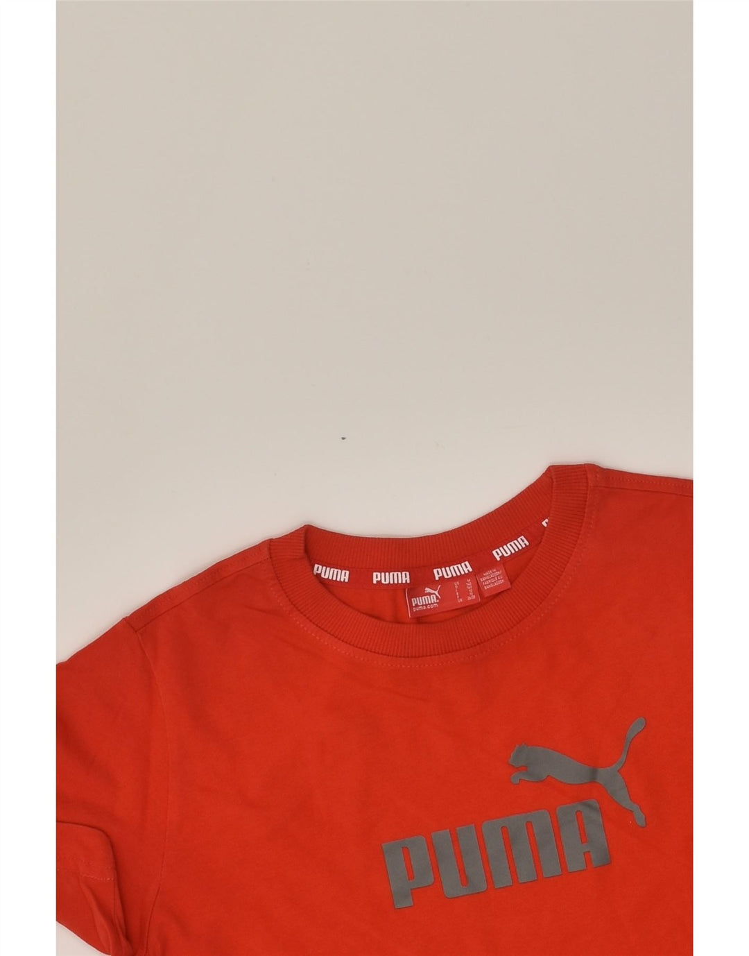 PUMA Boys Graphic T-Shirt Top 9-10 Years Medium Red | Vintage Puma | Thrift | Second-Hand Puma | Used Clothing | Messina Hembry 
