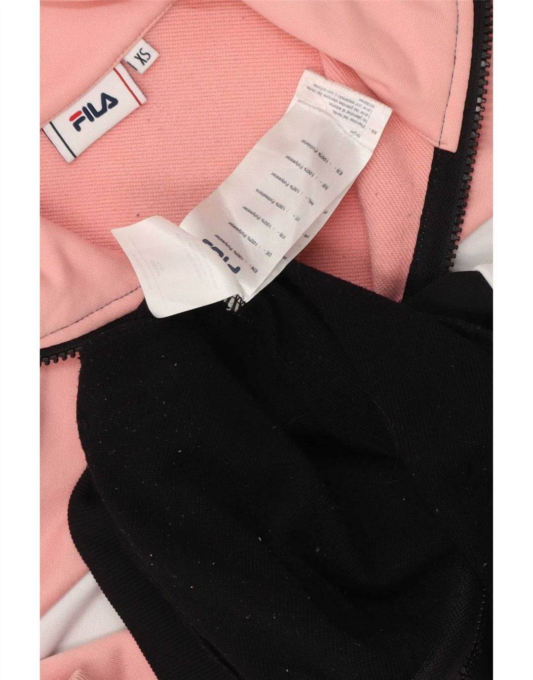 Fila Veste de survêtement graphique pour femme UK 6 XS Multicolore Colourblock