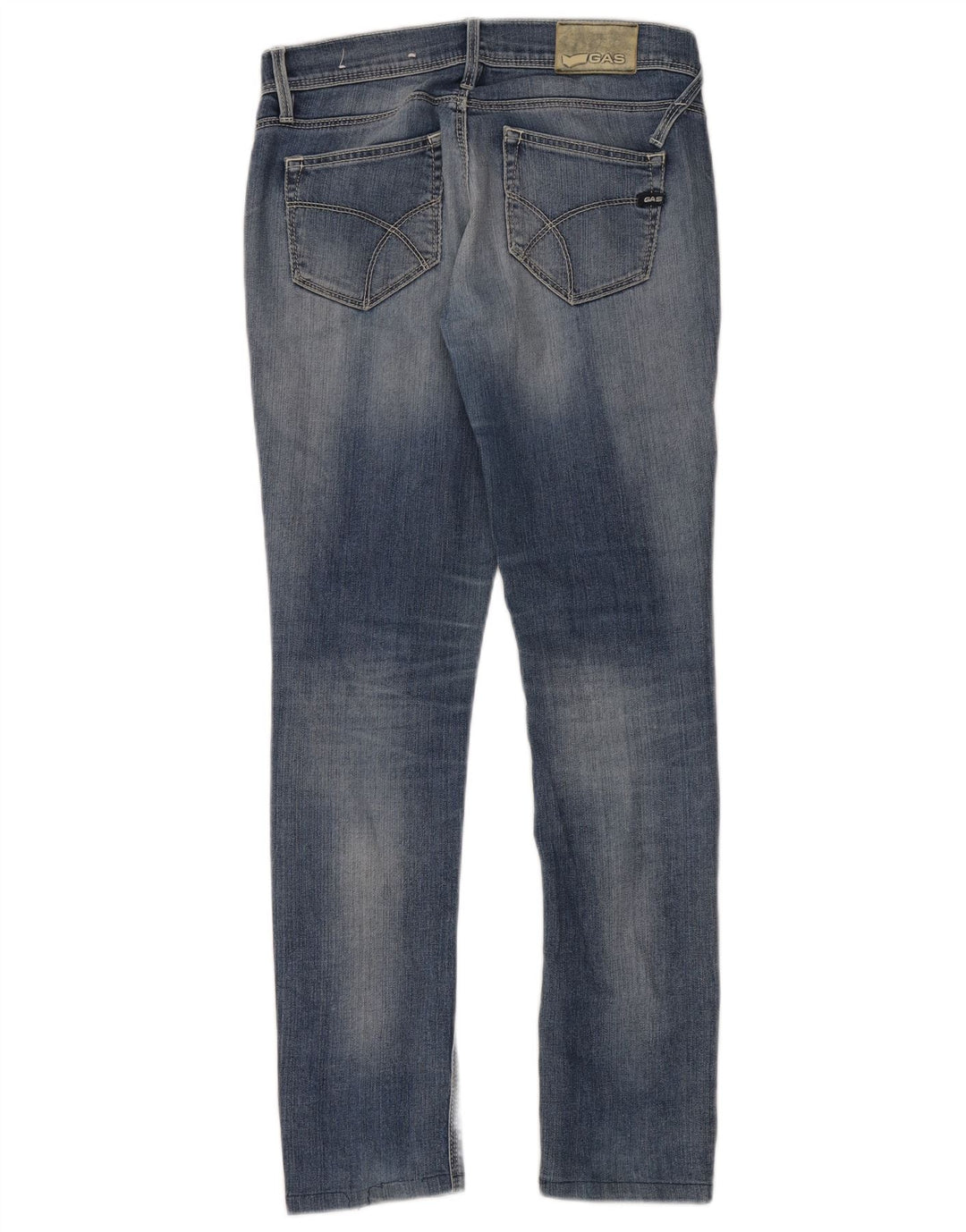 Gas Jean Slim Femme W30 L30 Bleu Coton