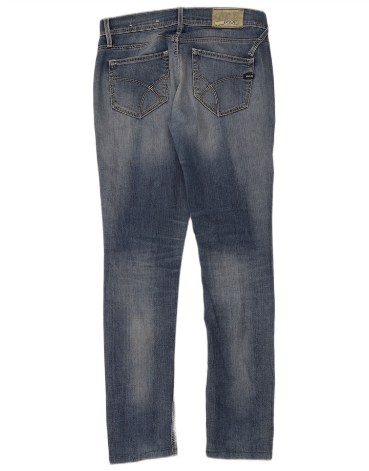 Gas Jean Slim Femme W30 L30 Bleu Coton