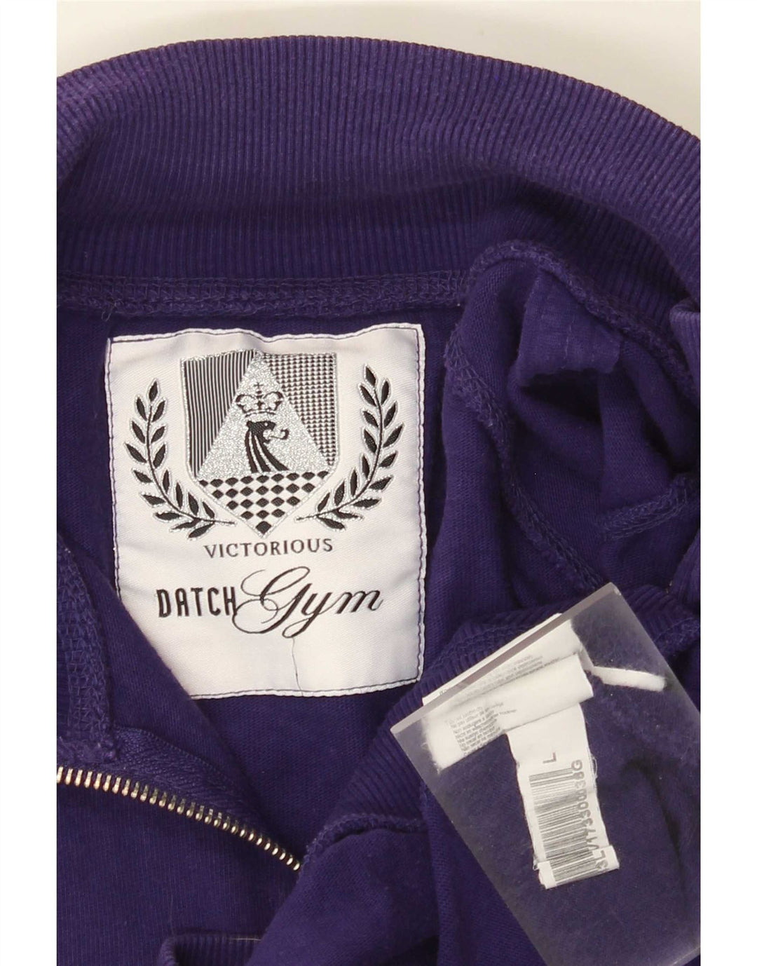 Datch Veste de survêtement graphique pour homme en coton violet Taille L