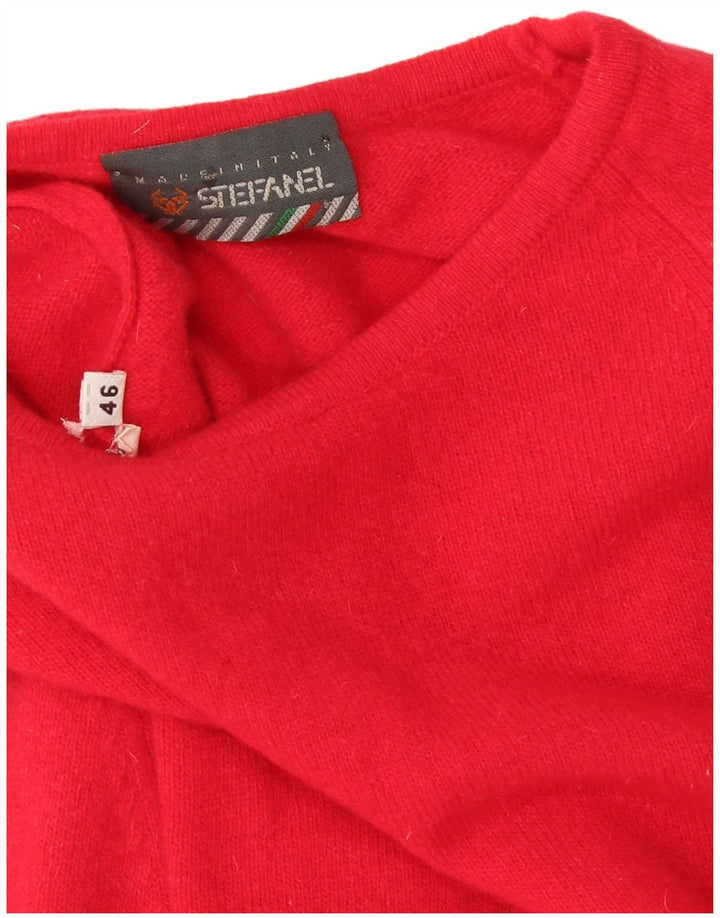 Stefanel Pull ras du cou pour femme IT 46 Large Rose