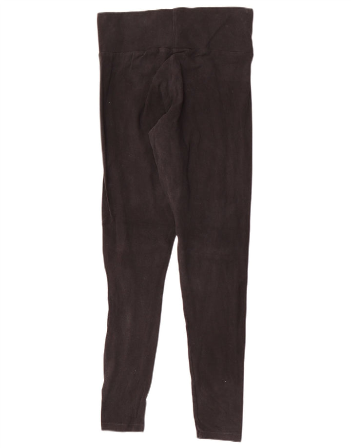 ADIDAS Leggings Femme UK 12 Moyen Noir