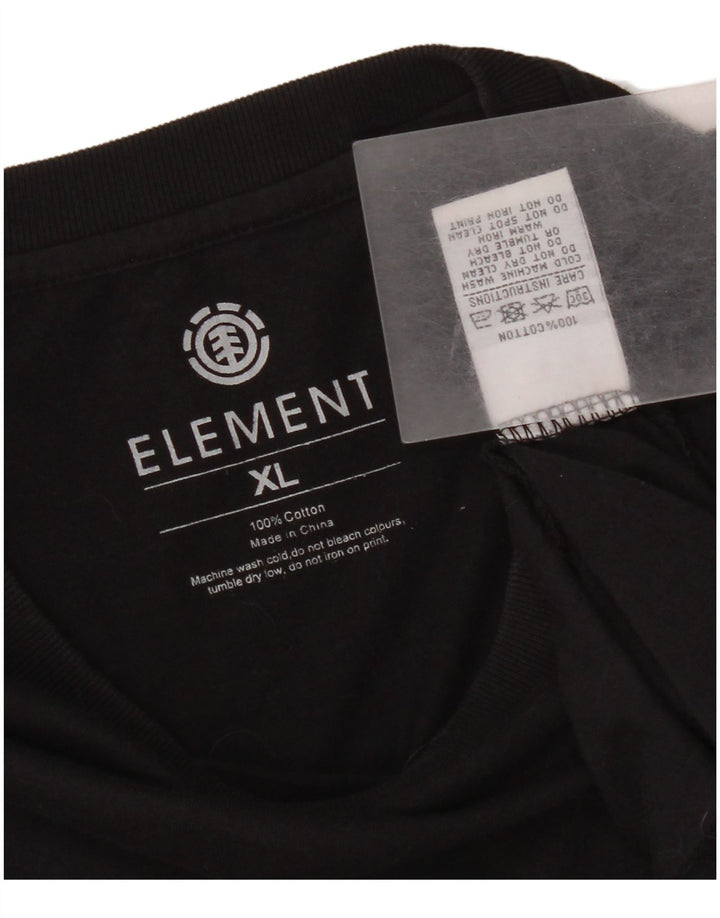 Element T-Shirt Graphique Homme Haut XL Noir Coton