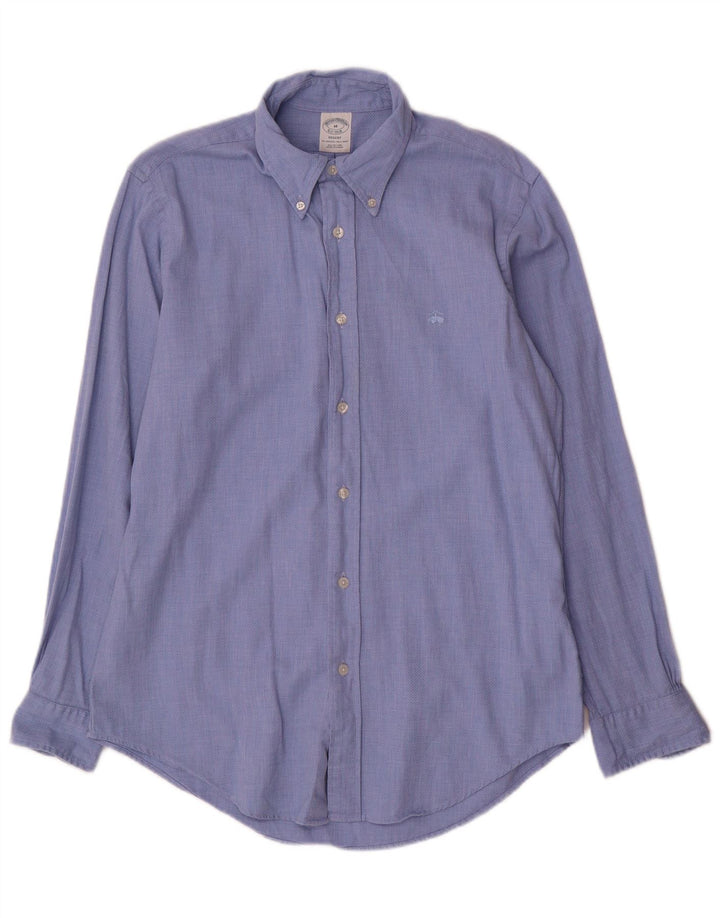 Brooks Brothers Chemise Regent Homme Bleu Moyen Coton Géométrique