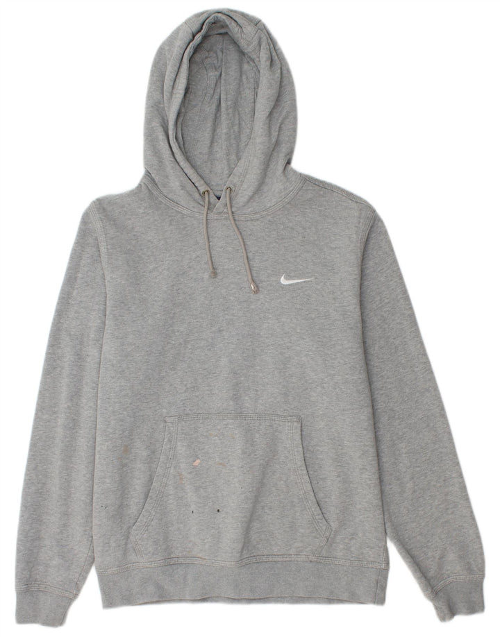 Nike Pull à capuche en coton moucheté gris moyen pour homme